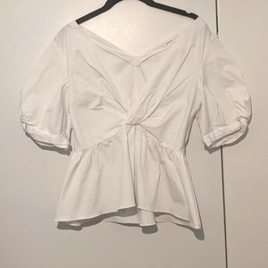 A.L.C cotton peplum top